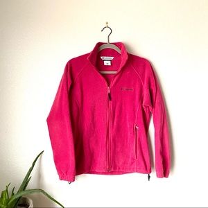Columbia PINK Full Zip Fleece